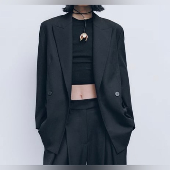 ⭐️ ZARA LIMITED EDITION OVERSIZED BLAZER ⭐️ FINAL SALE ⭐️ - Picture 4 of 4